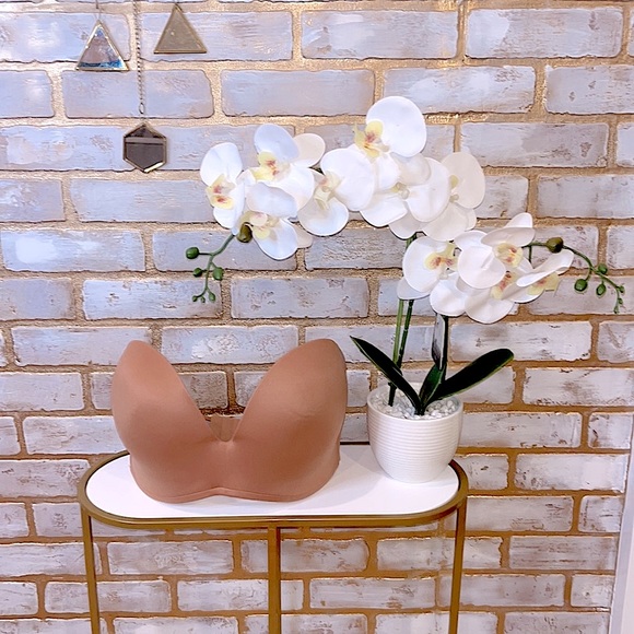 Delimira Slightly Lined Lift Support Invisible Seamless Plunge Strapless Bra 38F - Picture 5 of 13